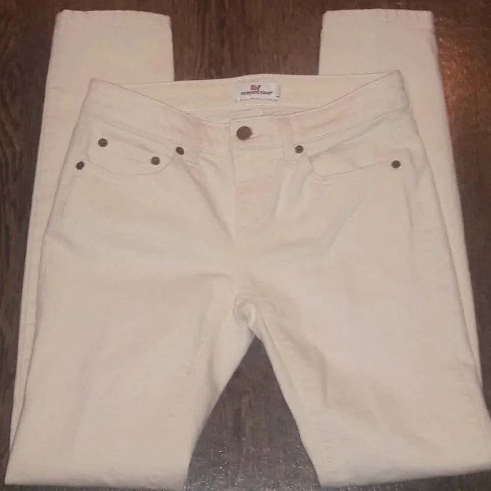 Vineyard Vines VV 0 Off White Denim Jeans Skinny v6x